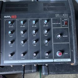 Sunn SR-400 Mixer Amp and Powerwerks Speakers