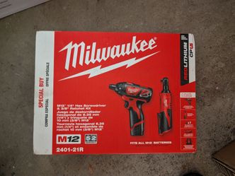 Milwaukee M12 12V Li-Ion Ratchet & Screwdriver Combo Kit