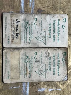 Carr Lane Handy Multipliers and Trigonometry Tables Booklets (2)