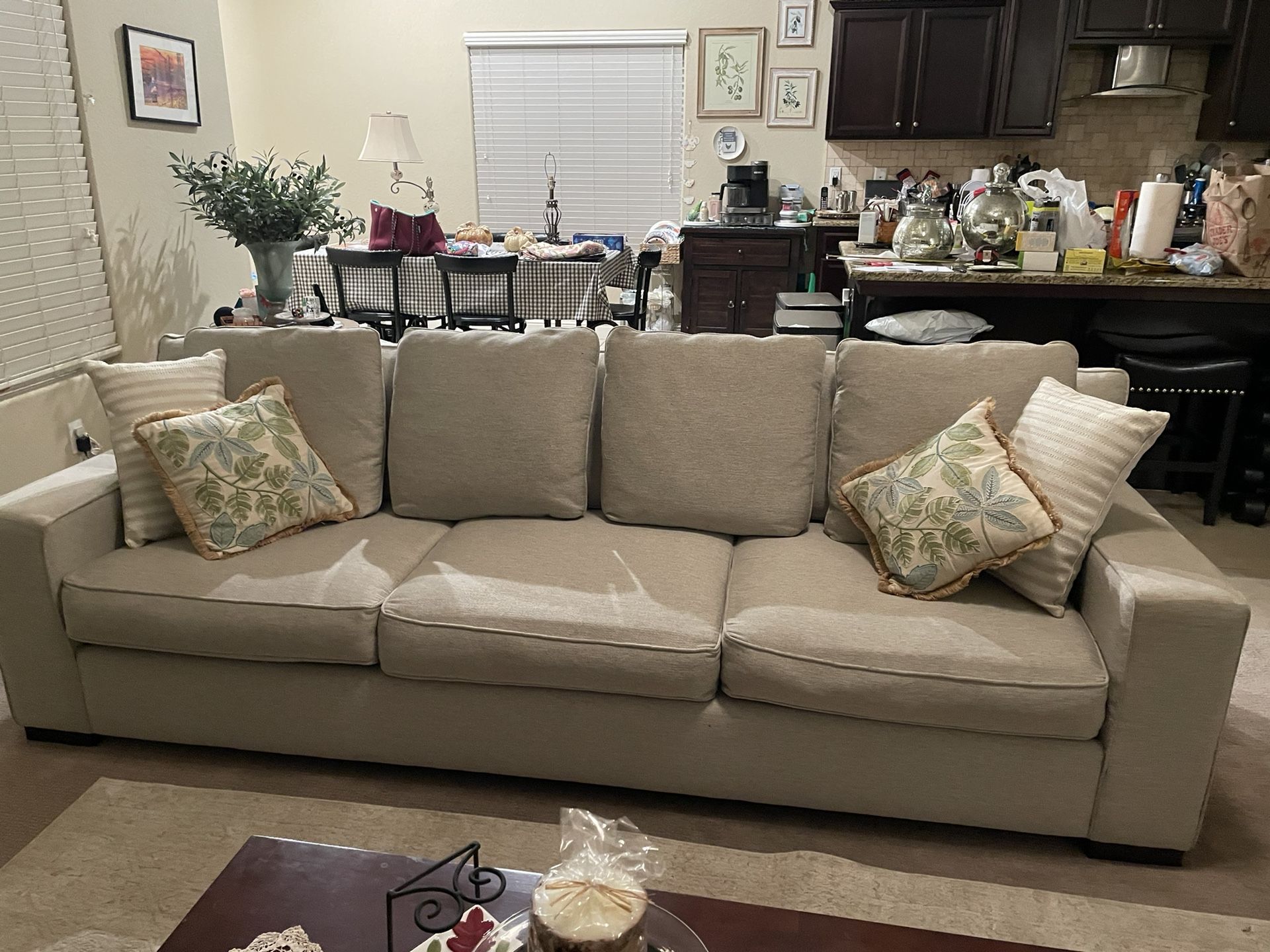 Couch, Coffee Table, Chairs, and Lamp Tables