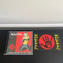 Wolfpac Somthin Wicked This Way Comes CD With Promo Sticker Postcard Chord RARE