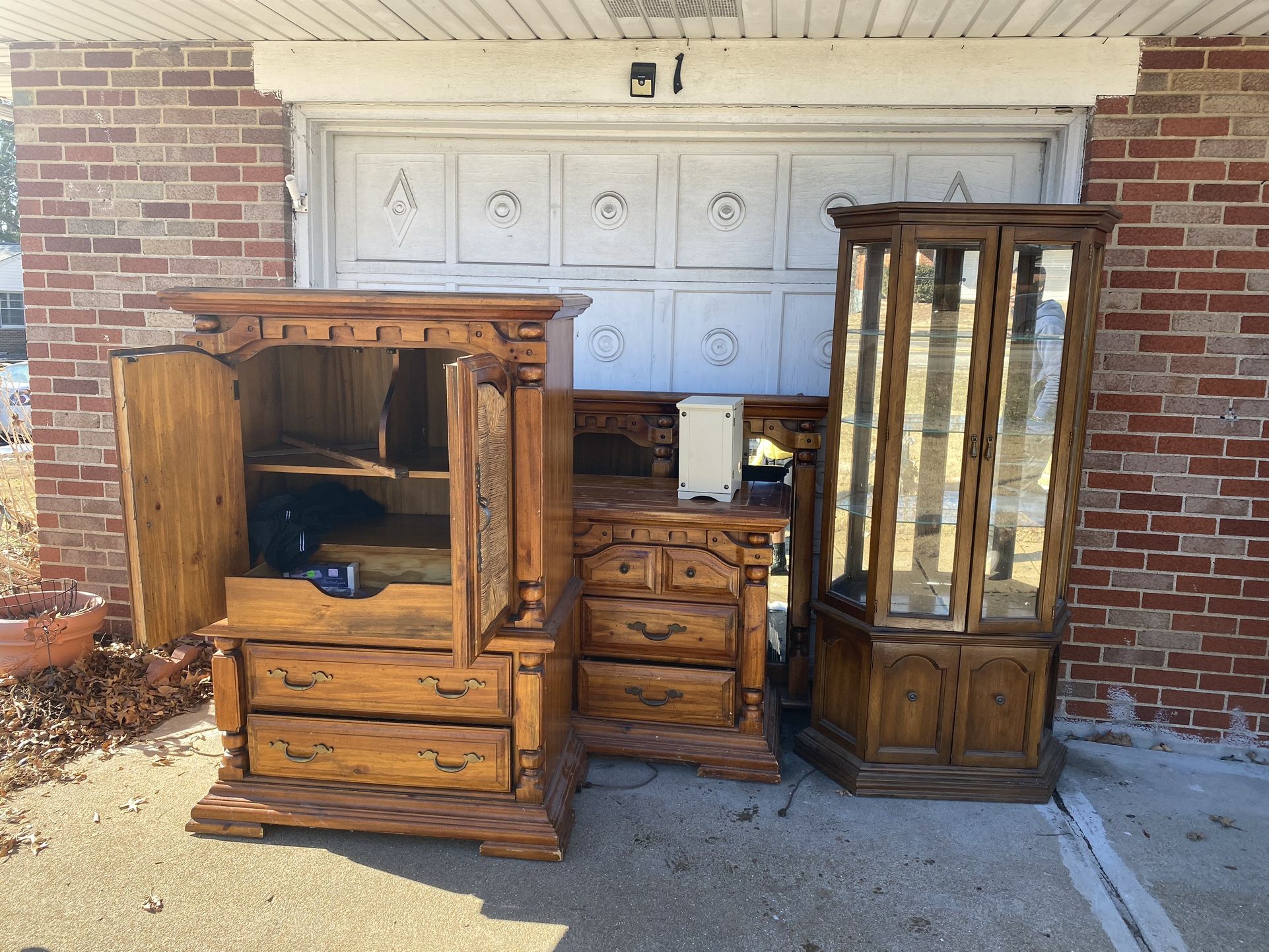 Armoire and Dresser with mirror
