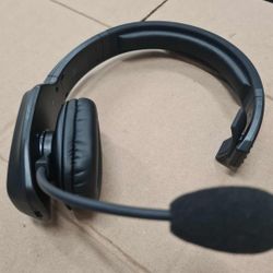 LEAYU Bluetooth Headset, Wireless Trucker Headset with Noise Canceling Microphone & Mute Button-60Hrs Truck Driver Headphone for Cellphone Office Work