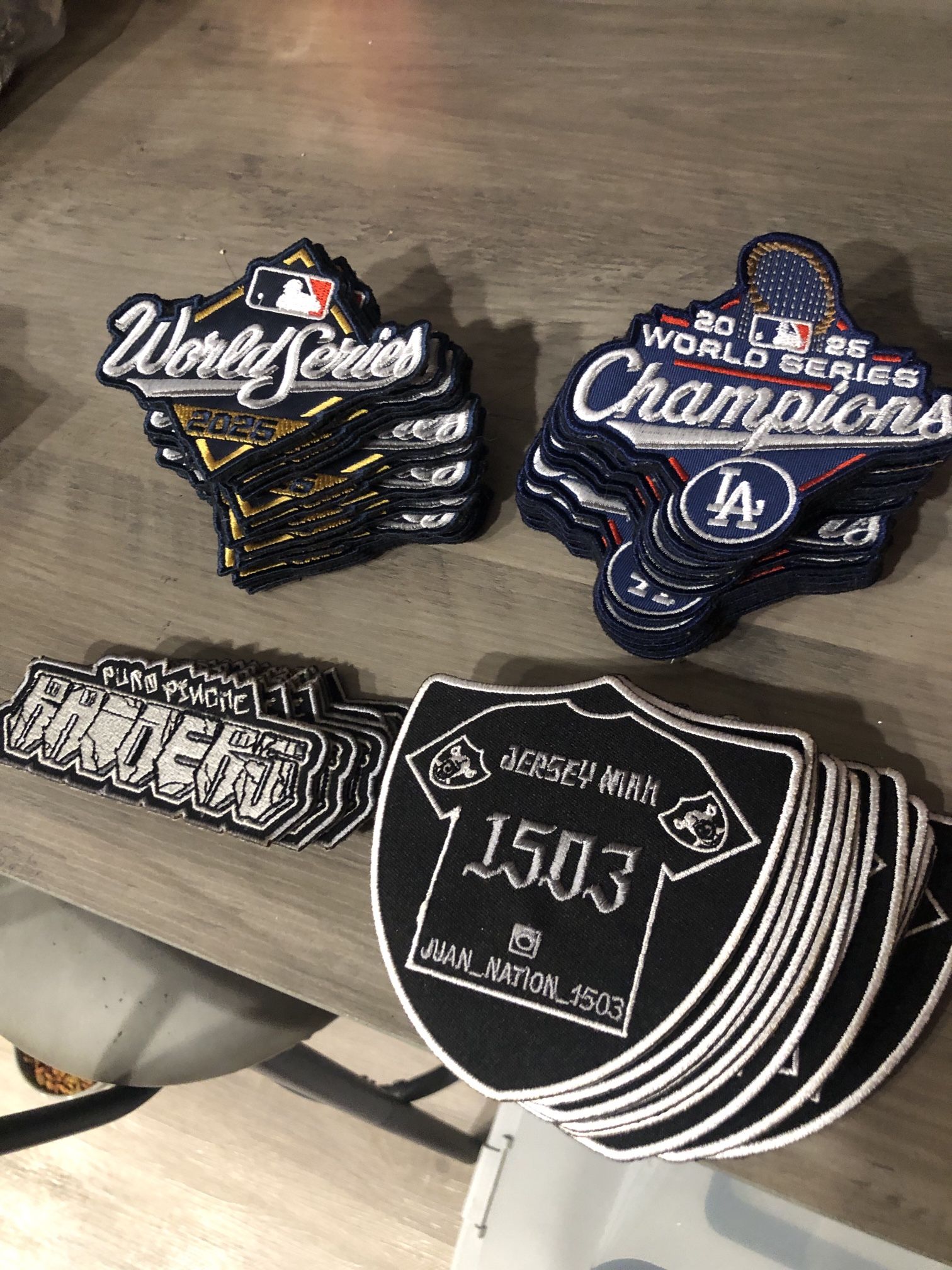 Patches Raiders Dodgers