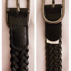 Braided Leather Belt-Plus Size