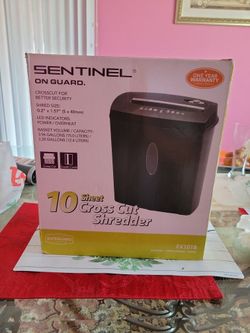 Sentinel 10sheet Cross Cut shredder