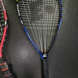 Three racquets
