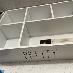 Rae Dunn Organizer Or Makeup Container 