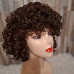 Human Hair Blend Wig 