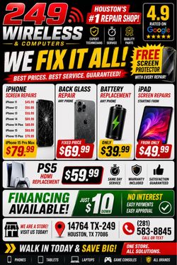 Phone repair specials 🔥
