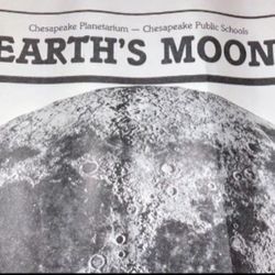 Chesapeake Planetarium Moon Map