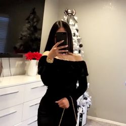 Black Off Shoulder Dress 