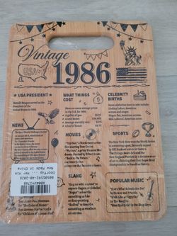 40th Birthday Cutting Board