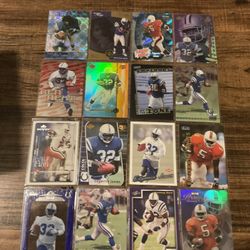 16 Edgerrin James Rookie & Rookie Insert Football Cards With SPs Indianapolis Colts Legend HOF 