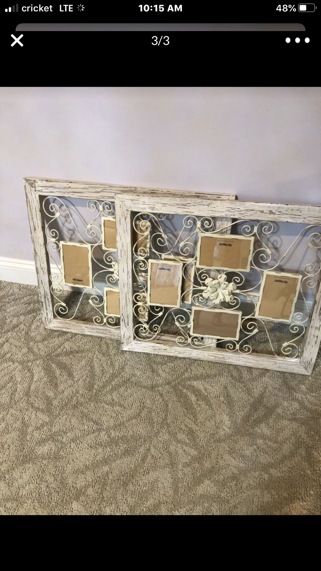 Set of 2 Pier one frames for four 4x6 pictures