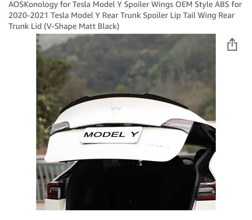 Model Y Rear Spoiler