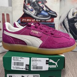 New PUMA Palermo Vintage Women's Multi Sizes 7 US Sneakers Magenta Gleam 400783-07