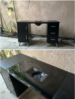 Nail desk w/ dust collector