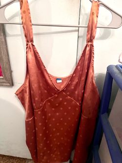 Old Navy Bronze  Polka Dot Cami Top XXL