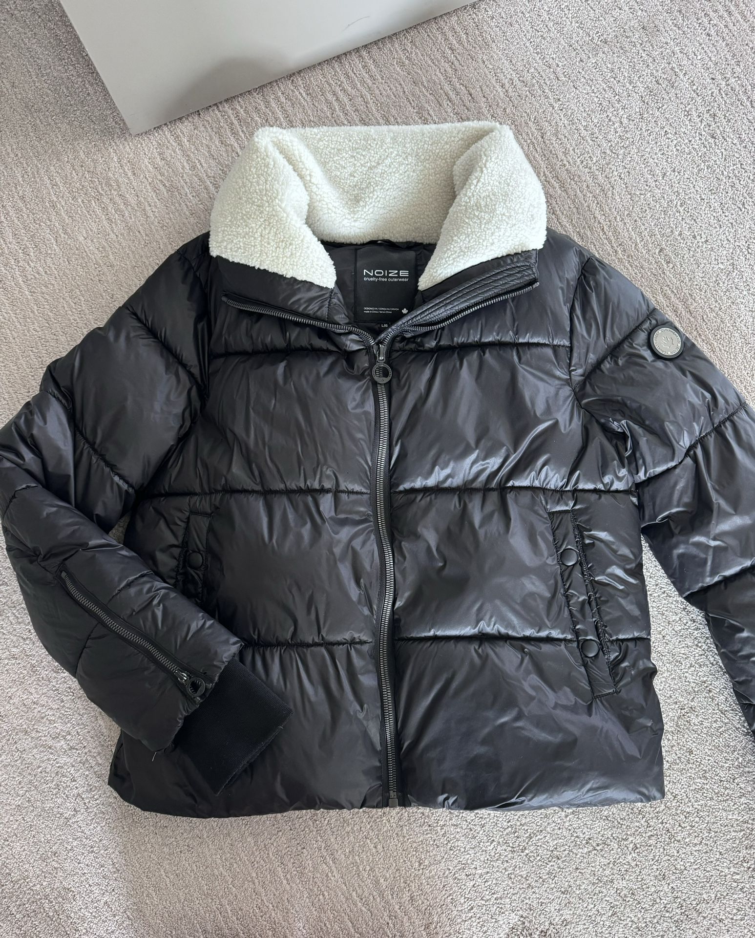 Noize Black Women’s Puffer Jacket