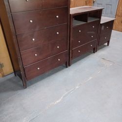 Two Dresses And Nightstand Matching Set