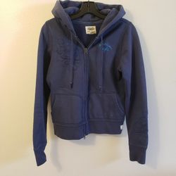 AMERICAN EAGLE Eagle Dark Blue Zip up Jacket Small