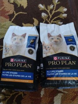 (3) Purina Pro Plan All Life Stages Dry Cat Food - Chicken & Rice
