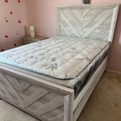 Full Size Bed Frame / Mattress Including.     🔥 Cama Full Size / Colchon Incluido 