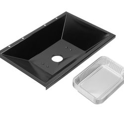 99250 Grease Tray with 10-Pcs 6415 Drip Pan Liner for Weber Spirit E-310 E-320 SP-320 Series (2007-2012), Catch Pan for Weber Genesis 1000/2000/3000, 