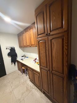 Real wood Cabinets- Excellent condition