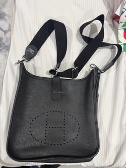 Hermes Taurillon Clemence Evelyne TPM Black