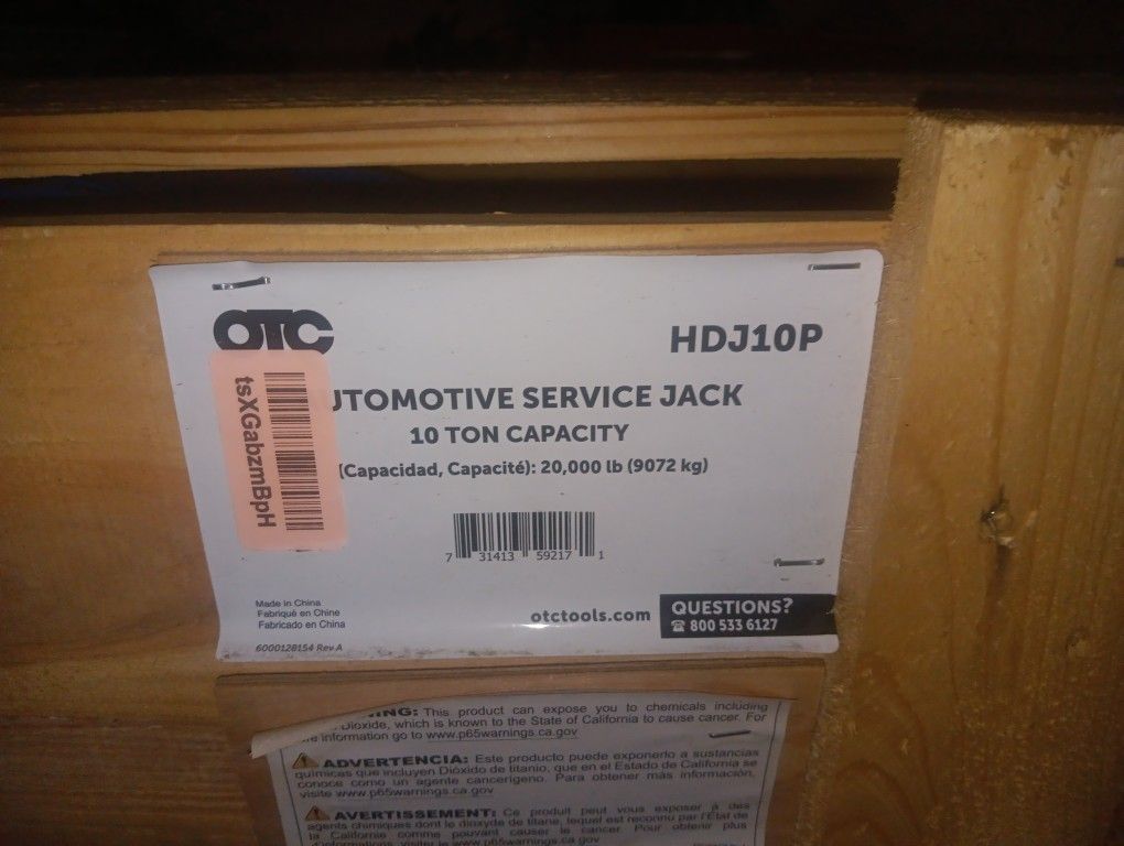 Owatoona Tool 10-ton Hydraulic Jack
