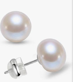 Earrings,Freshwater Pearl Studs for Daily Wear