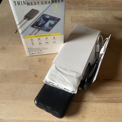$15-!!- 2 Pack Power Bank, White And Black, With Charger Cords.