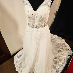 Ivory Wedding Dress - New and Unaltered
