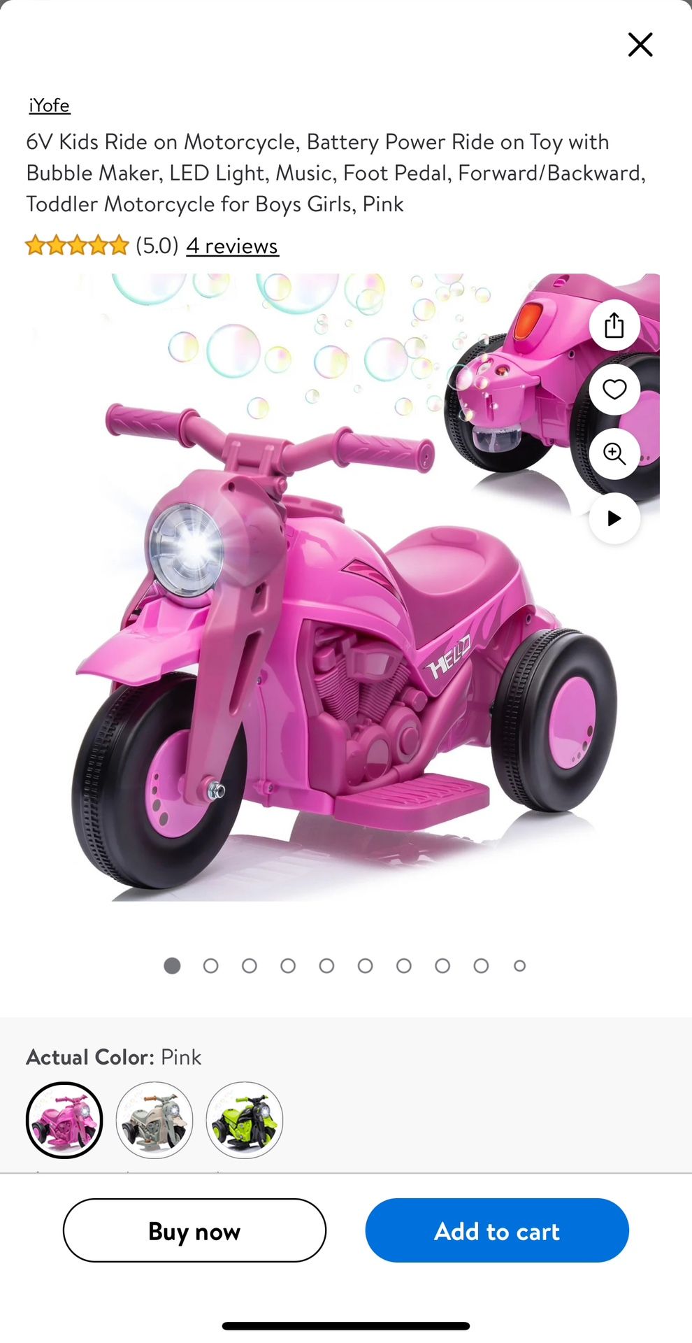 Kids Battery Powered Bike