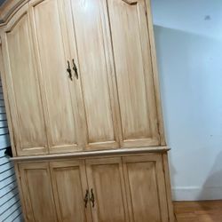 Armoire Wood Cabinet/Bar