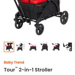 Baby trend Tour two in one wagon stroller