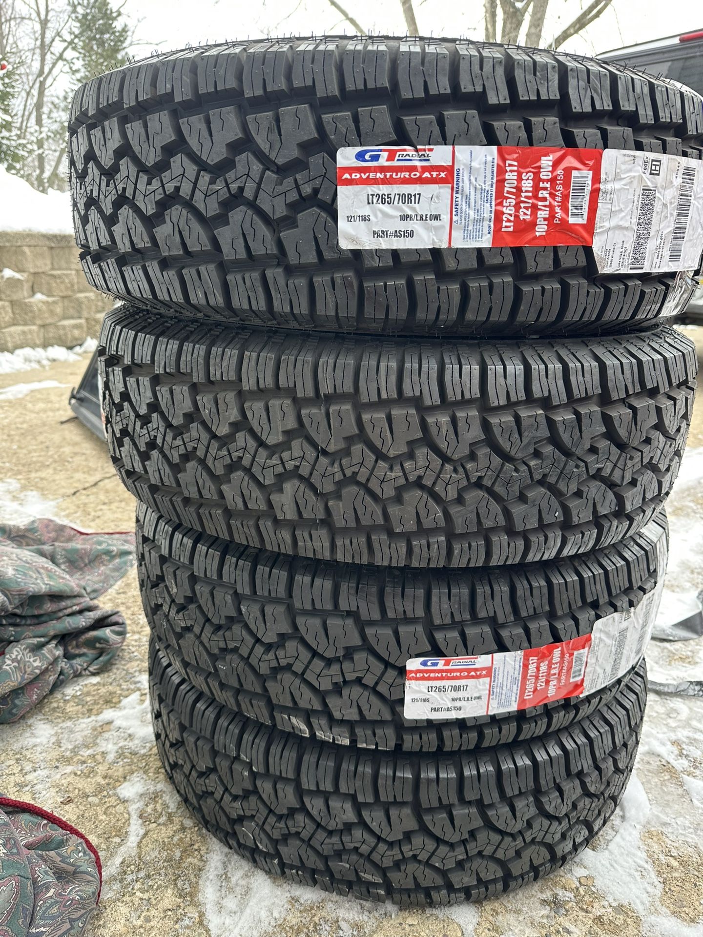 4 Tires GT Radial Adventuro ATX LT 265/70R17 Load E 10 Ply A/T All Terrain New