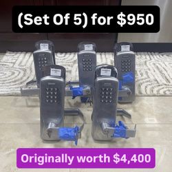 Heavy Duty Stainless Steel Lockset With Keypad (Set Of 5) 