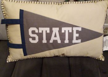 "State" Pillow by Ashland NEW with tag $29.99 Retail