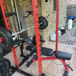 Brand New Home Gym With Weights And Treadmill 