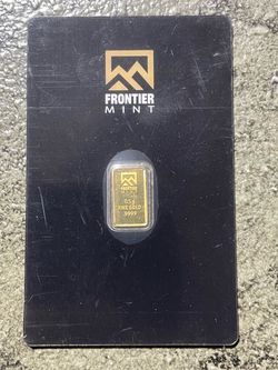 Frontier Mint half Gram Gold bar