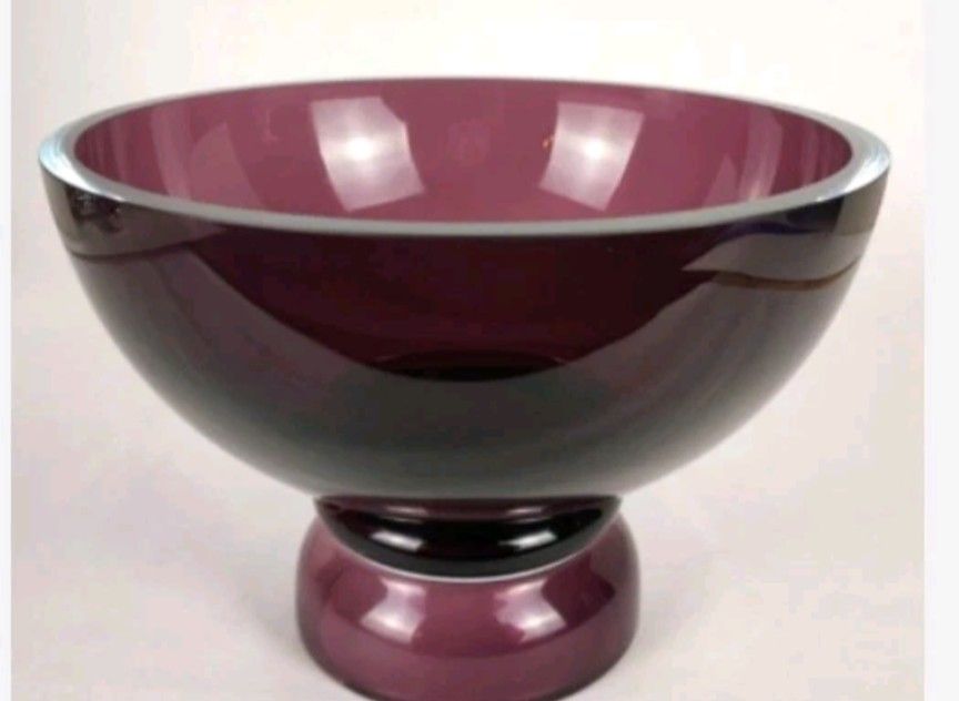Marquis by WATERFORD Tango Footed Purple/Amethyst Crystal Bowl - NIB