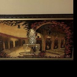 Antique Heirloom Framed Picture Circa 1950's