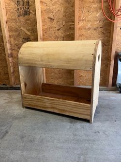 Wood saddle rack