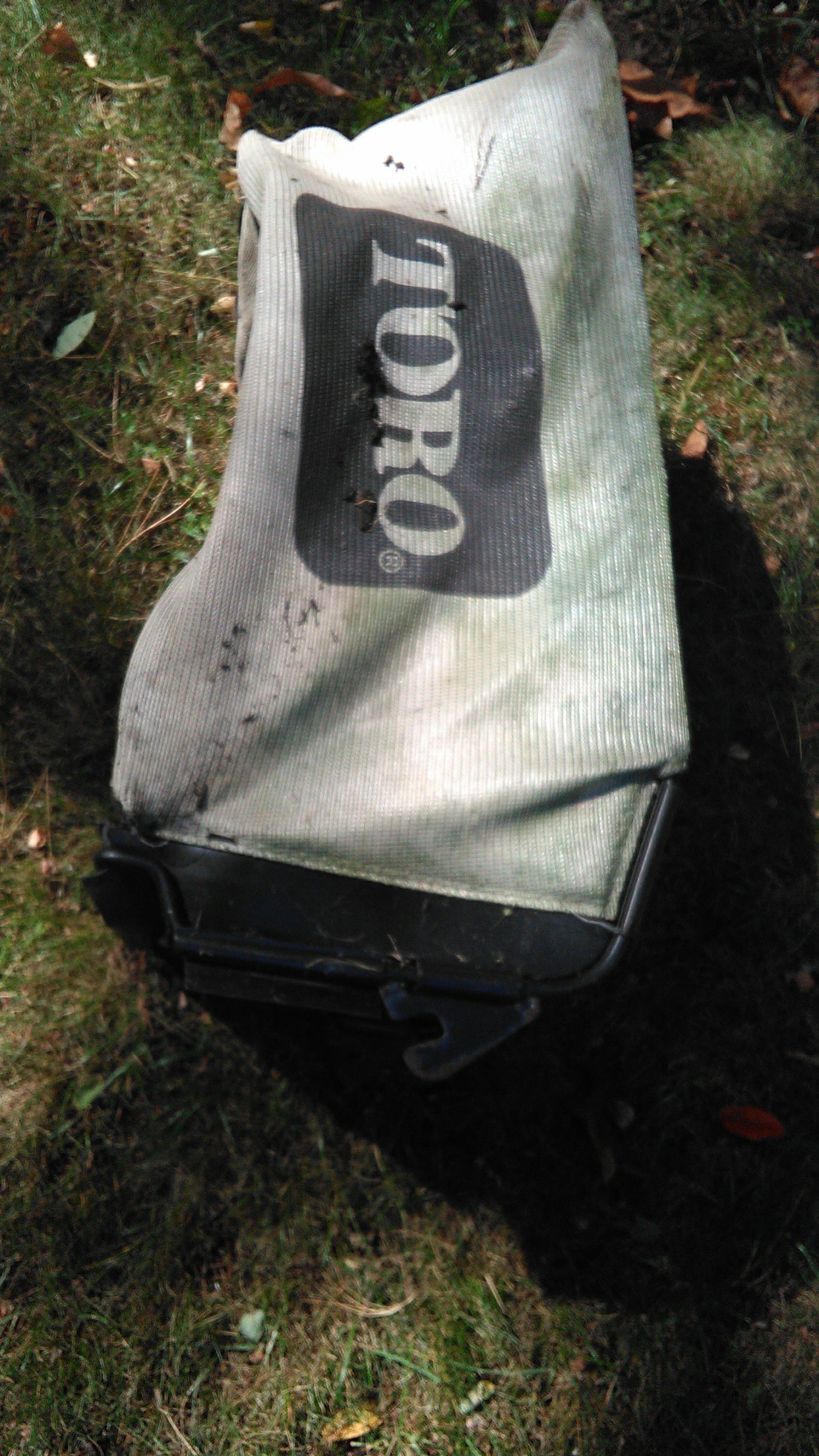 White Toro replacement lawn mower bag and frame grass catcher part 21"