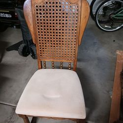 Vintage Caine Back Chairs