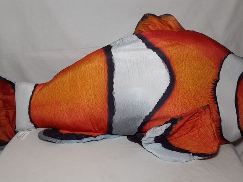 Large Clown Fish 44" Plush Treehouse Kids Giant Stuffed Animal Toy