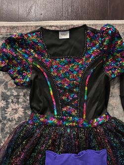 Spirit Halloween Rainbow Sequin Costume Dress